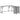 Birou, gri sonoma, 141x141x75 cm, lemn prelucrat