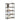 Bibliotecă 5 niveluri stejar afumat 80x30x154 cm lemn prelucrat