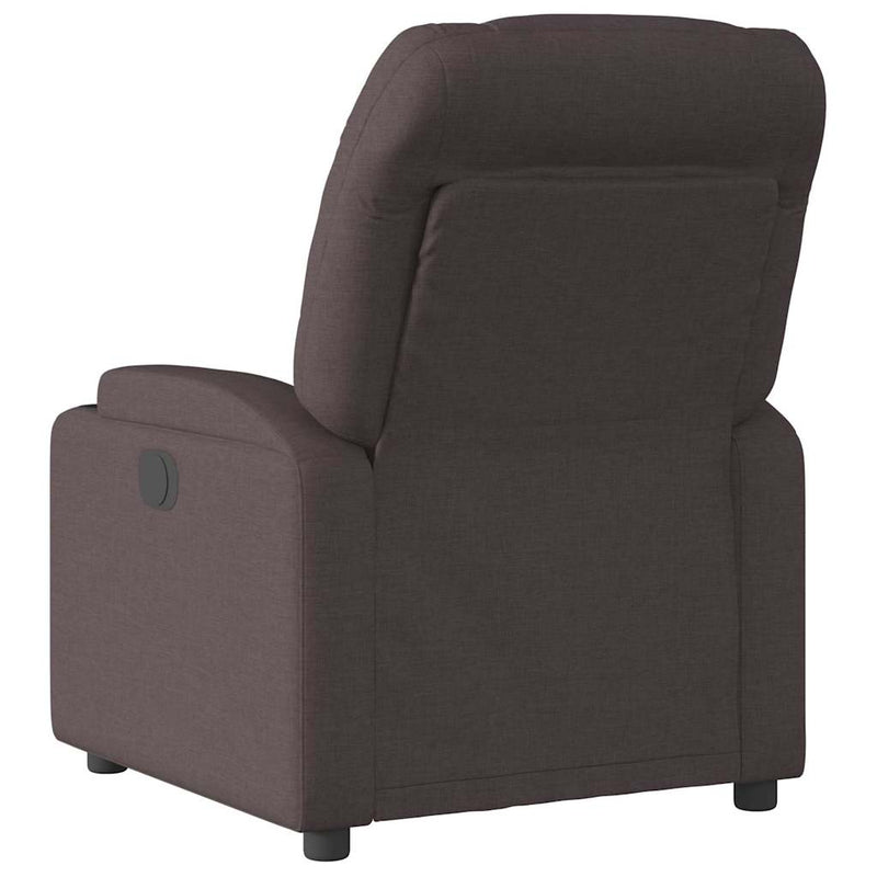 Fotoliu rabatabil, maro închis, material textil