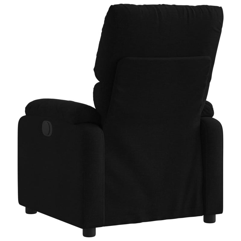 Fotoliu rabatabil, negru, material textil