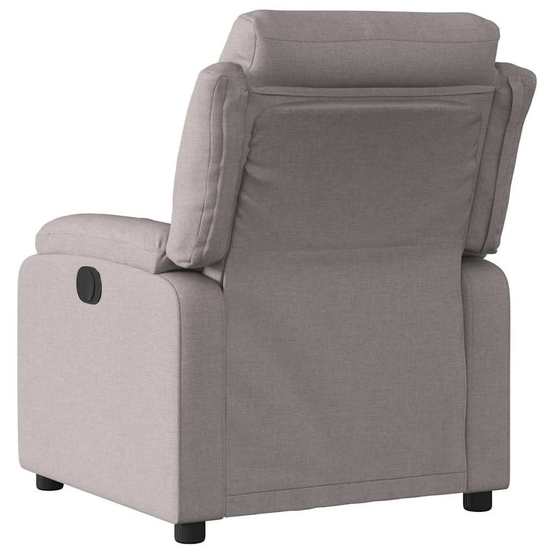 Fotoliu rabatabil, gri taupe, material textil