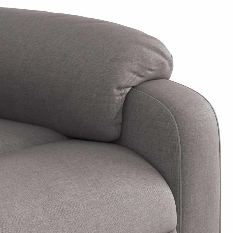 Fotoliu rabatabil, gri taupe, material textil