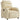 Fotoliu rabatabil, crem, material textil