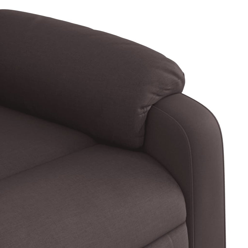 Fotoliu rabatabil, maro închis, material textil