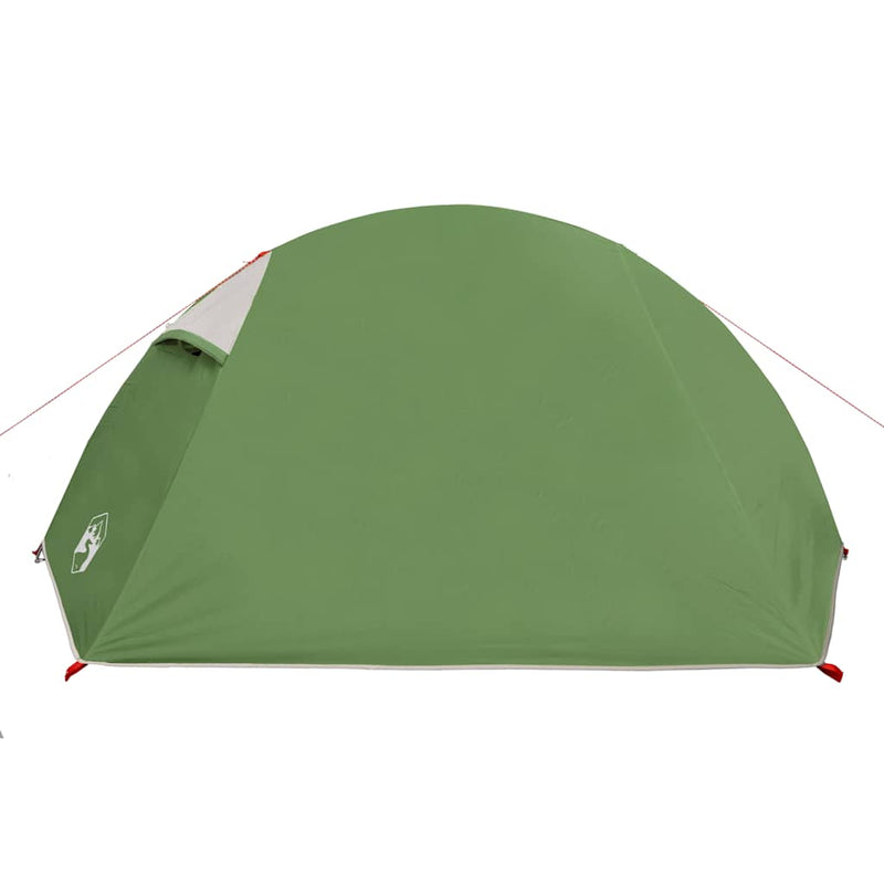 Cort de camping cupolă pentru 2 persoane, verde, impermeabil