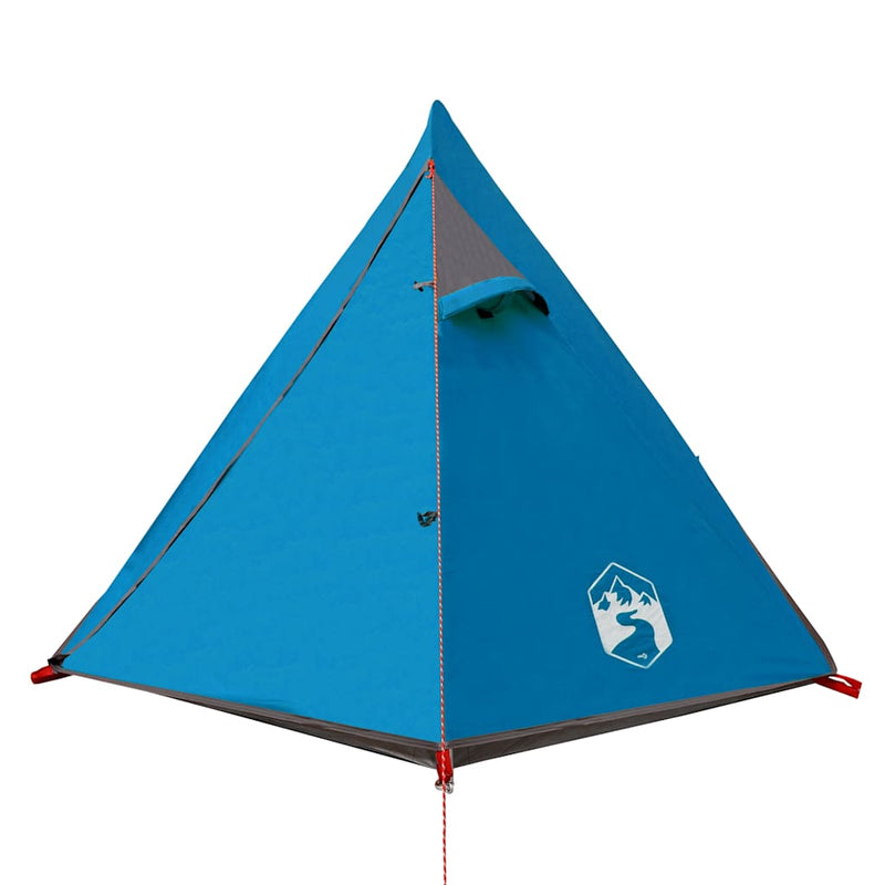 Cort de camping cupolă pentru 2 persoane, albastru, impermeabil