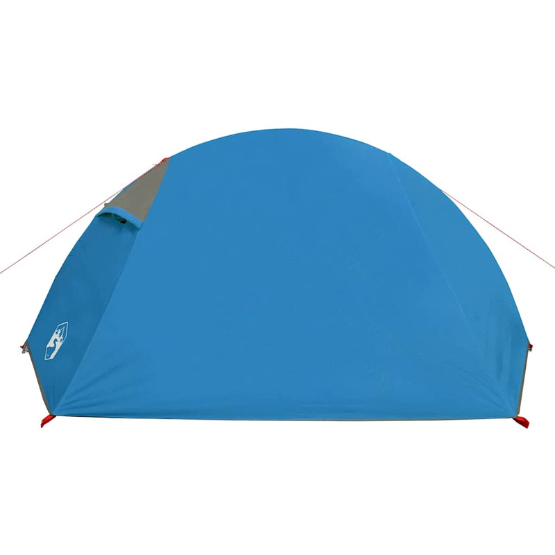 Cort de camping cupolă pentru 2 persoane, albastru, impermeabil