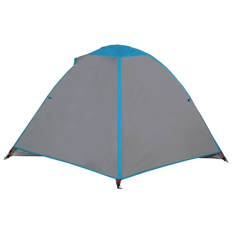 Cort de camping cupolă pentru 2 persoane, albastru, impermeabil
