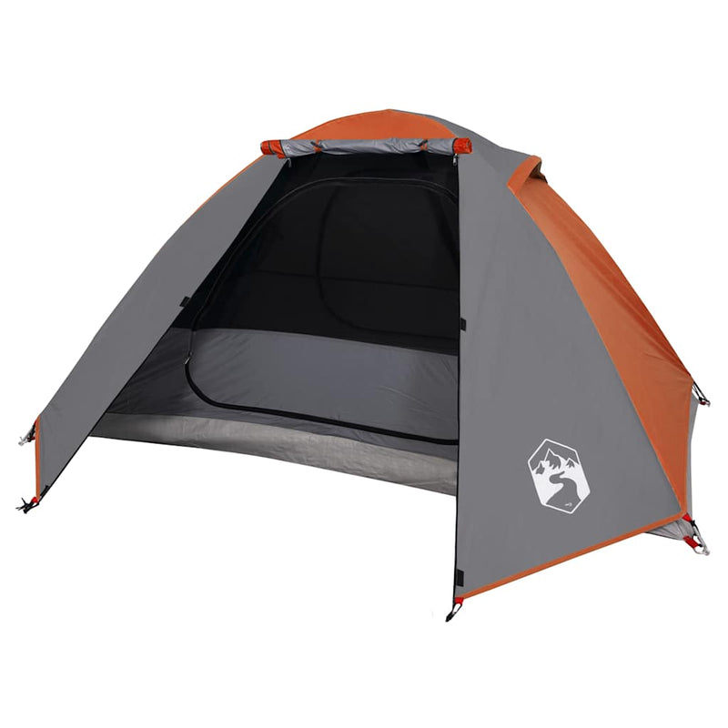 Cort de camping pentru 2 persoane, portocaliu, impermeabil