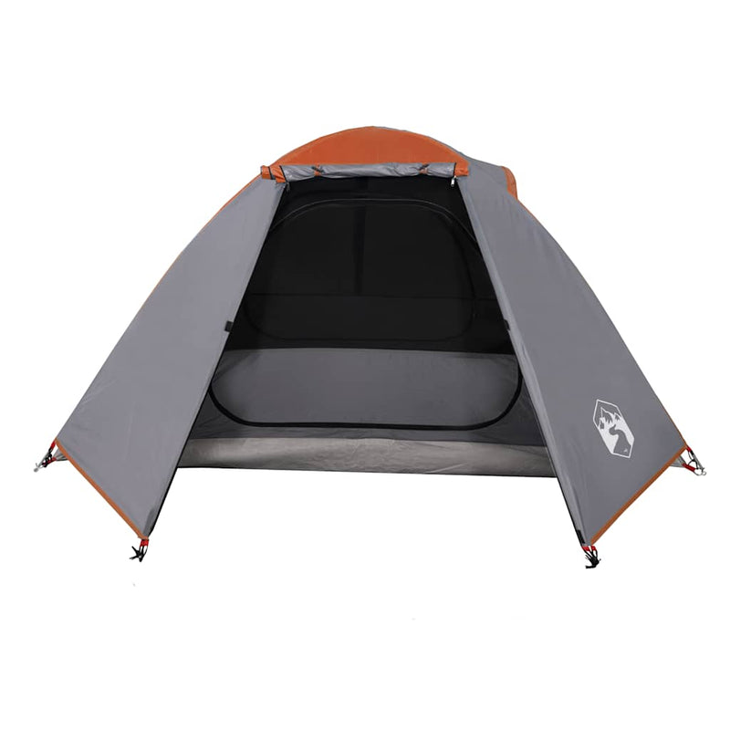 Cort de camping pentru 2 persoane, portocaliu, impermeabil