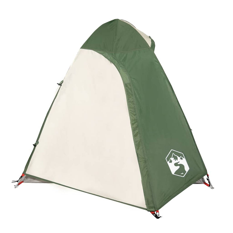 Cort de camping cupolă pentru 2 persoane, verde, impermeabil