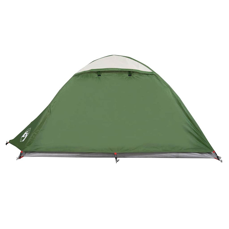 Cort de camping cupolă pentru 2 persoane, verde, impermeabil