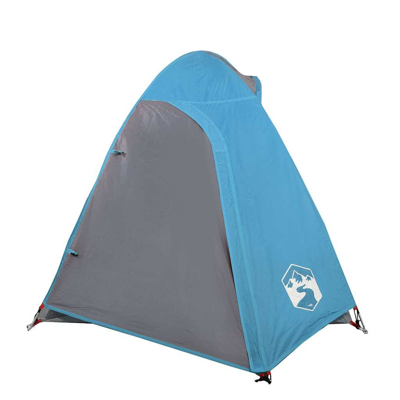 Cort de camping cupolă pentru 2 persoane, albastru, impermeabil