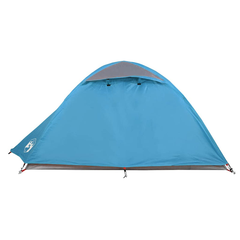 Cort de camping cupolă pentru 2 persoane, albastru, impermeabil
