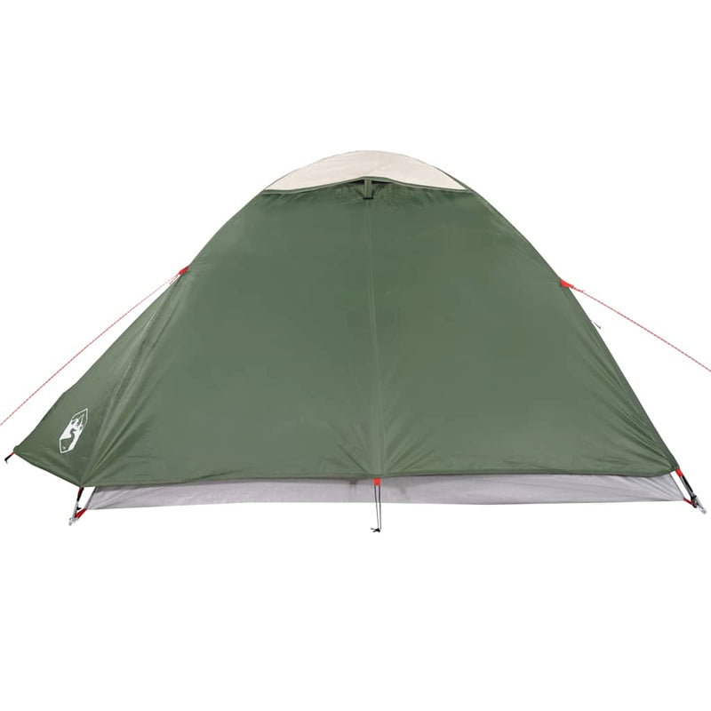 Cort de camping cupolă pentru 4 persoane, verde, impermeabil