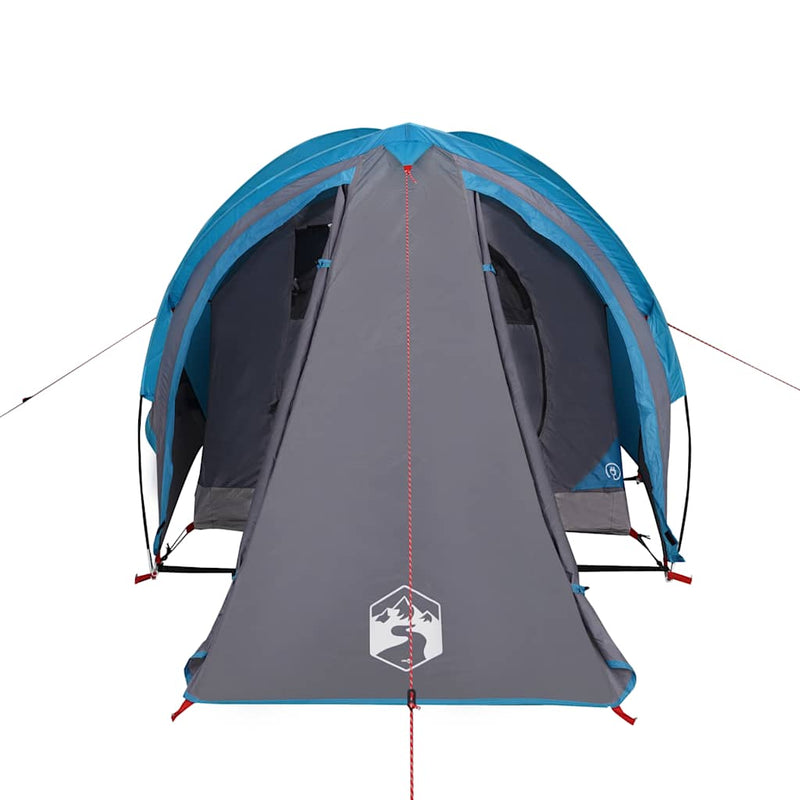 Cort de camping cupolă pentru 2 persoane, albastru, impermeabil