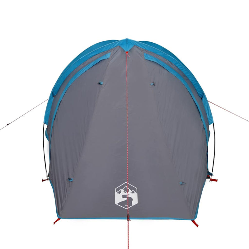 Cort de camping cupolă pentru 2 persoane, albastru, impermeabil