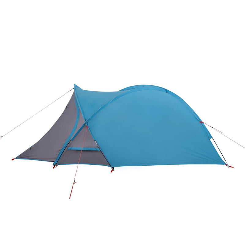 Cort de camping cupolă pentru 2 persoane, albastru, impermeabil
