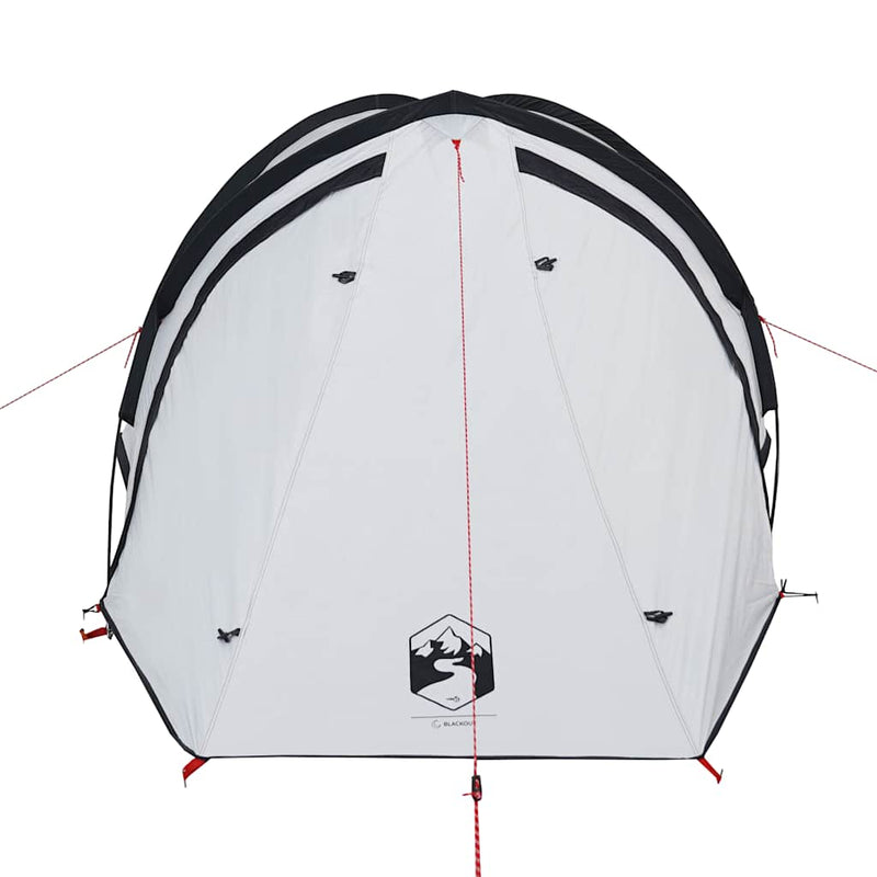 Cort camping cupolă 2 persoane alb, țesătură opacă, impermeabil