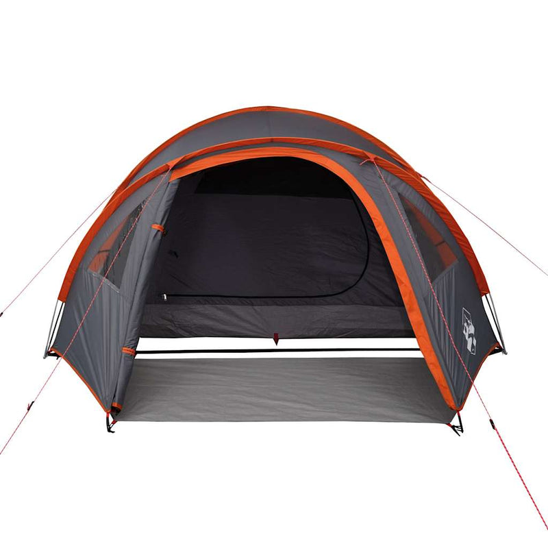 Cort de camping pentru 4 persoane, portocaliu, impermeabil