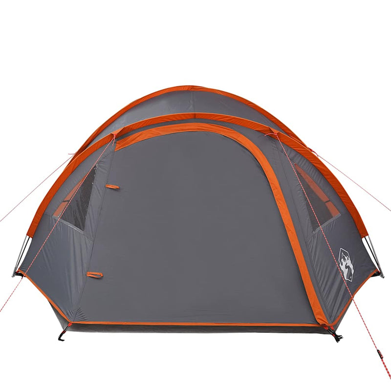 Cort de camping pentru 4 persoane, portocaliu, impermeabil