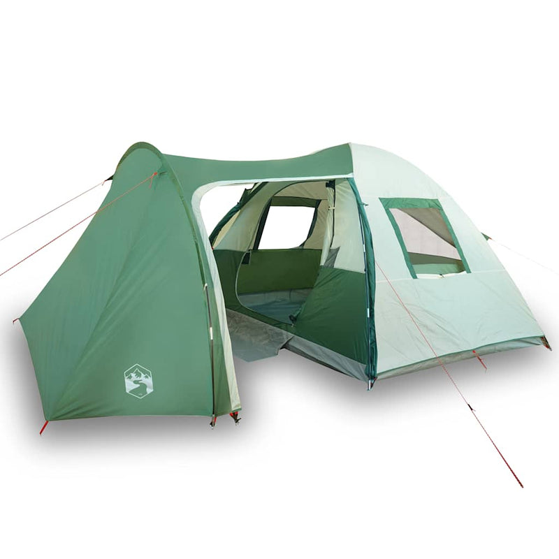 Cort de camping cupolă pentru 6 persoane, verde, impermeabil
