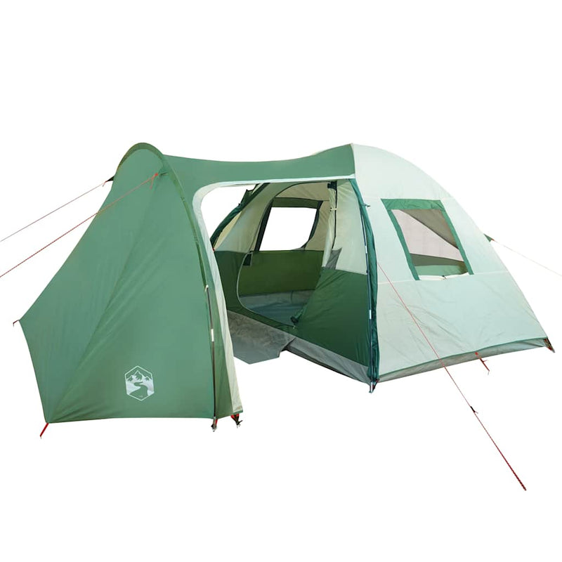 Cort de camping cupolă pentru 6 persoane, verde, impermeabil
