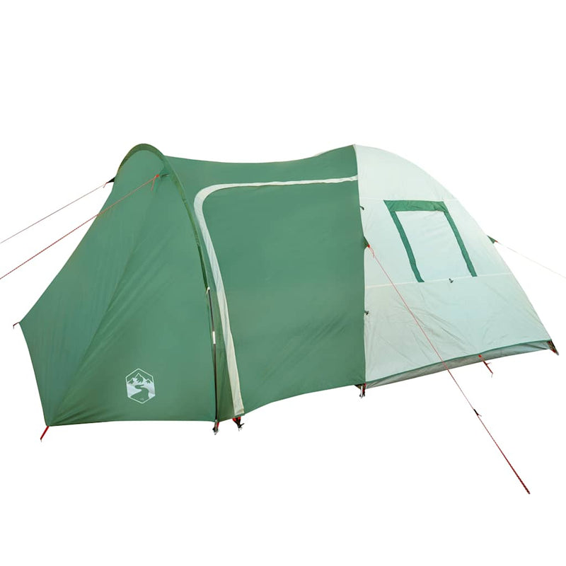 Cort de camping cupolă pentru 6 persoane, verde, impermeabil