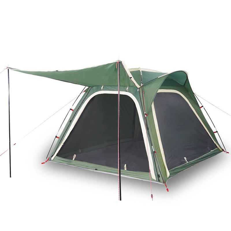 Cort de camping, 4 persoane, verde, impermeabil, setare rapidă