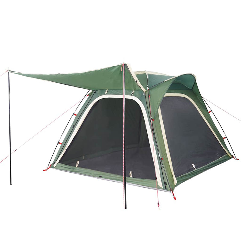 Cort de camping, 4 persoane, verde, impermeabil, setare rapidă
