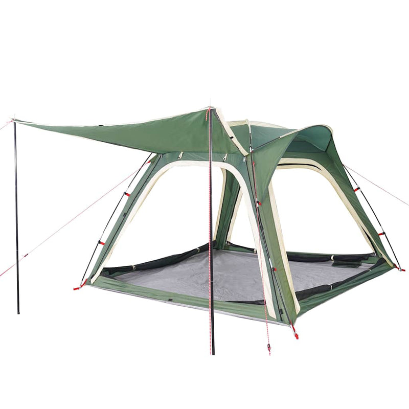 Cort de camping, 4 persoane, verde, impermeabil, setare rapidă