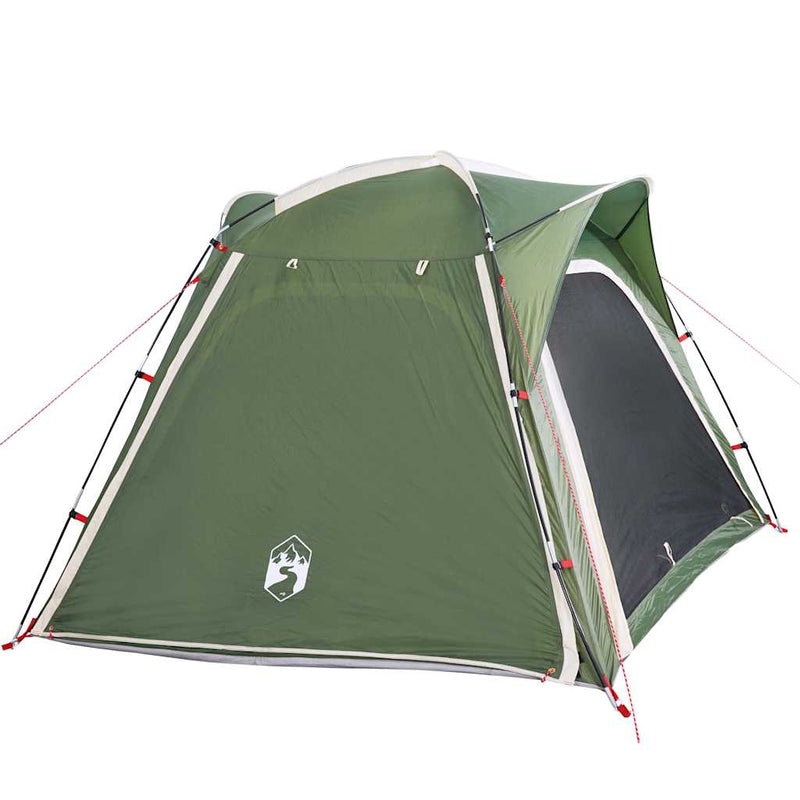 Cort de camping, 4 persoane, verde, impermeabil, setare rapidă