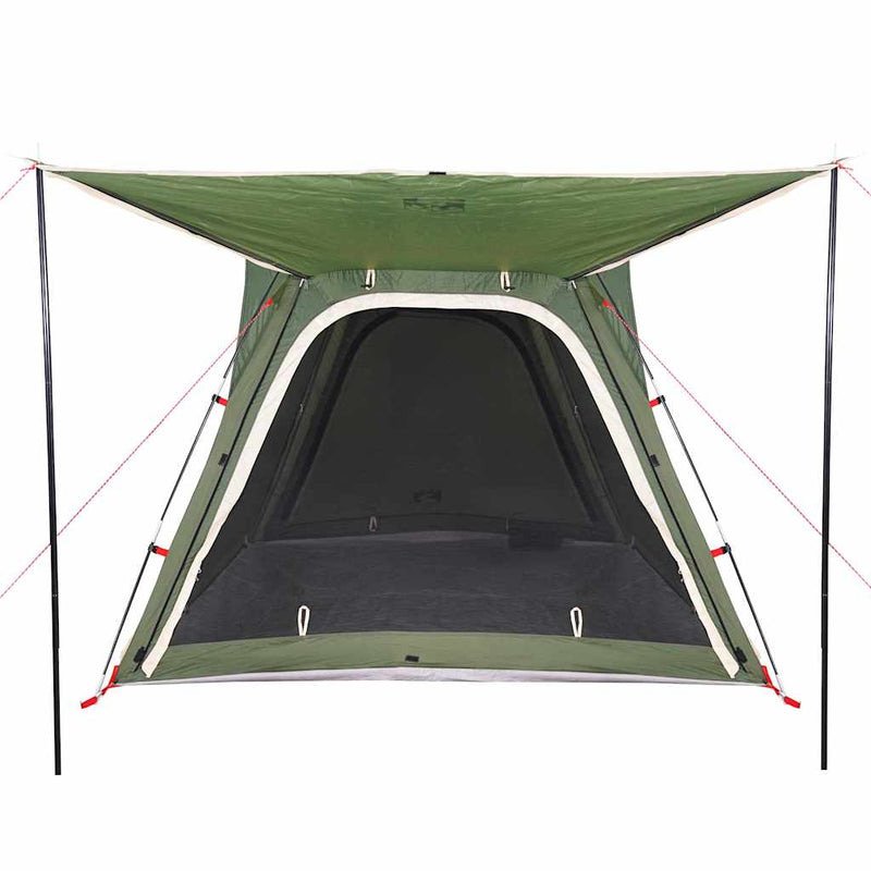 Cort de camping, 4 persoane, verde, impermeabil, setare rapidă