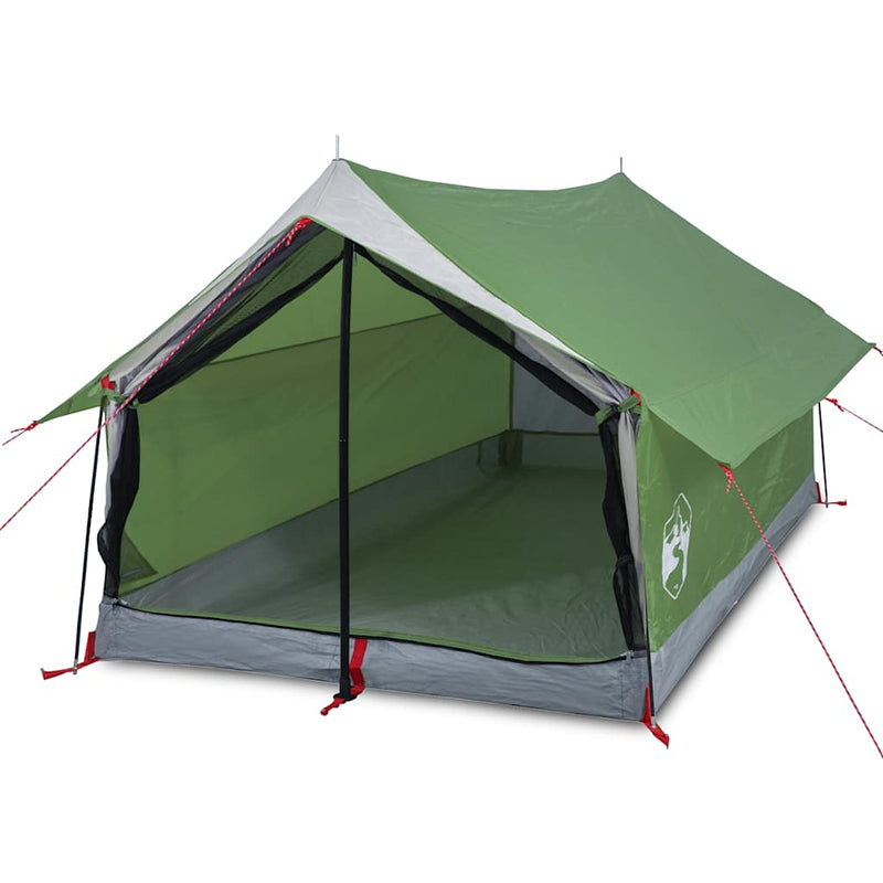 Cort de camping pentru 2 persoane, verde, impermeabil