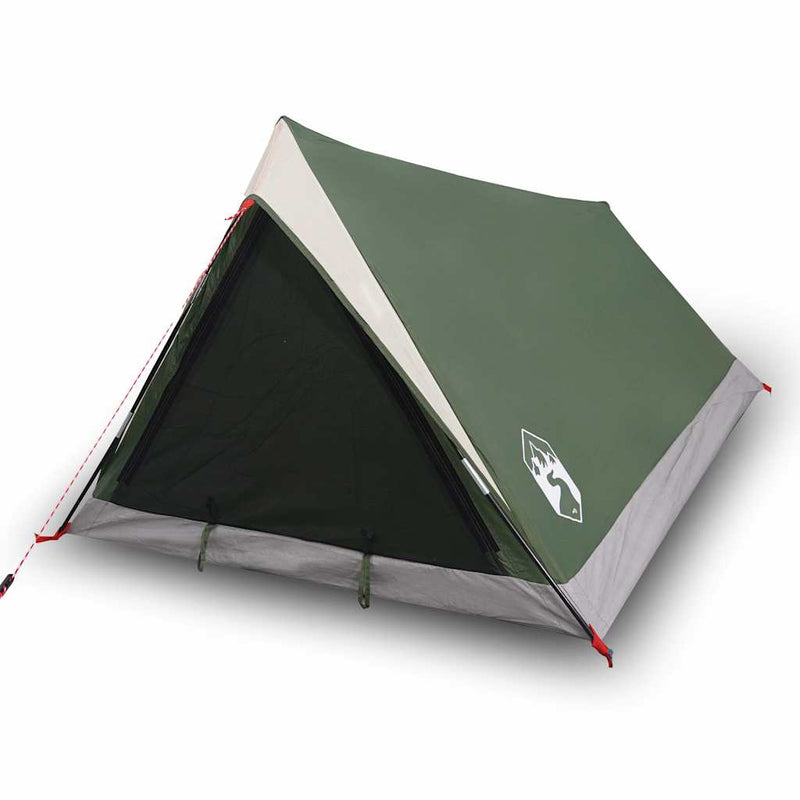 Cort de camping pentru 2 persoane, verde, impermeabil