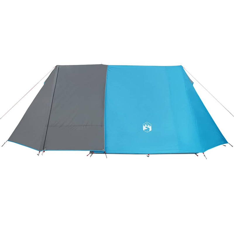 Cort camping pentru 3 persoane, albastru, impermeabil