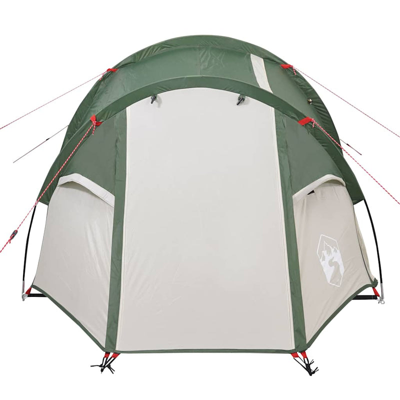 Cort de camping pentru 3 persoane, verde, impermeabil