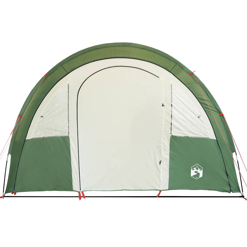 Cort de camping tunel pentru 4 persoane, verde, impermeabil