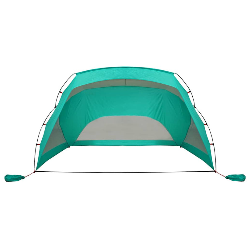 Cort de plajă, verde marin, 274x178x170/148 cm, poliester 185T