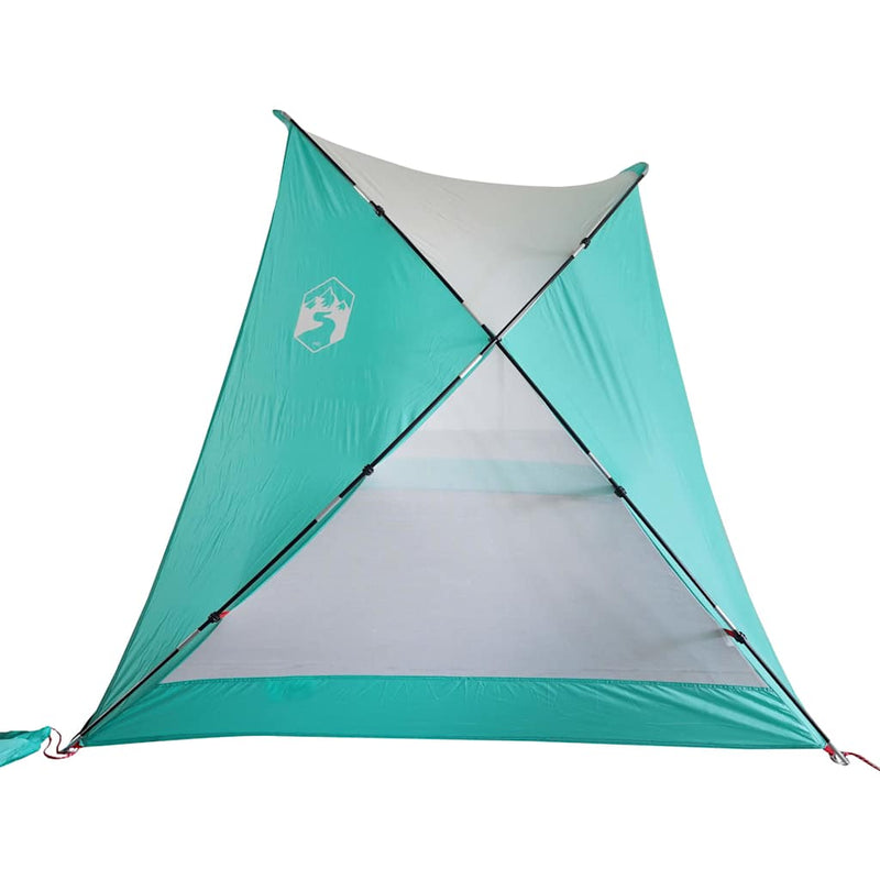 Cort de plajă, verde marin, 274x178x170/148 cm, poliester 185T