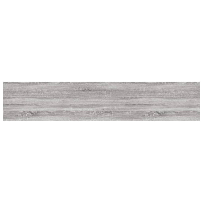 Rafturi de perete, 4 buc., gri sonoma, 100x20x1,5 cm, lemn