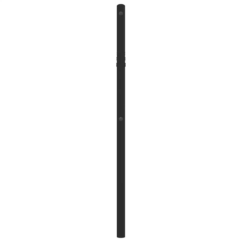 Tăblie de pat de schimb metalică, negru, 100 cm