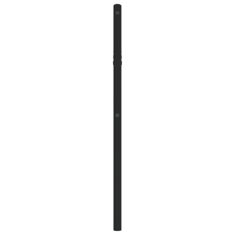 Tăblie de pat de schimb metalică, negru, 107 cm