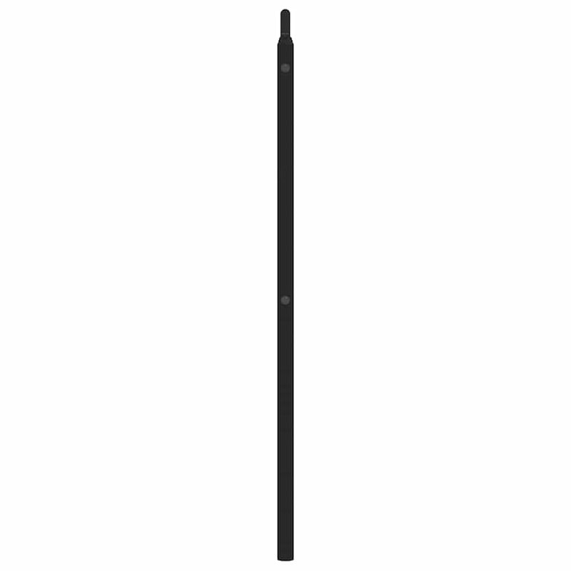 Tăblie de pat de schimb metalică, negru, 180 cm