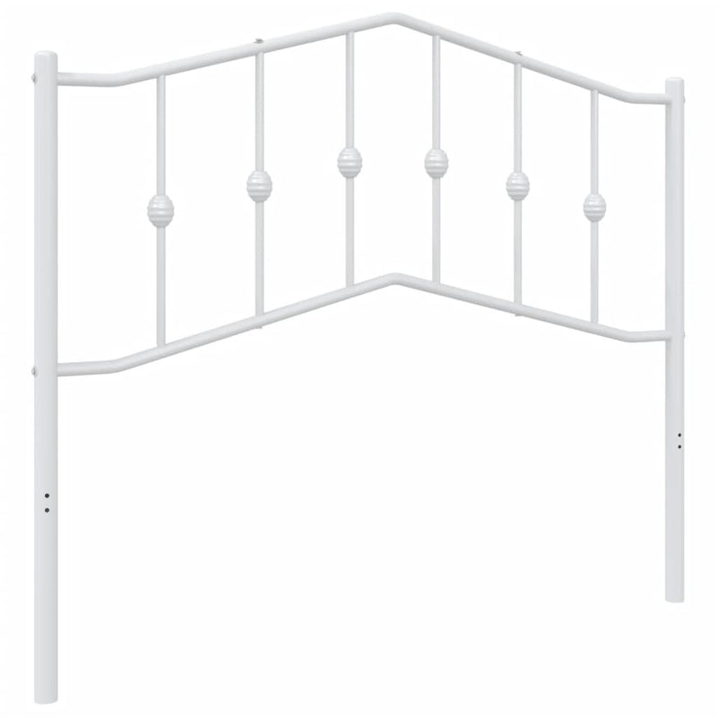 Tăblie de pat de schimb metalică, alb, 107 cm