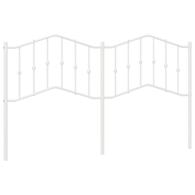 Tăblie de pat de schimb metalică, alb, 160 cm