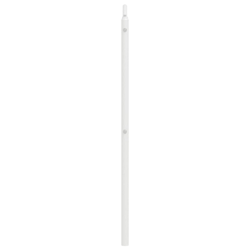 Tăblie de pat de schimb metalică, alb, 160 cm