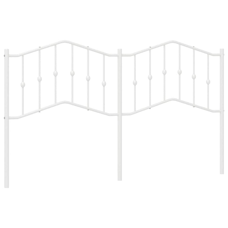 Tăblie de pat de schimb metalică, alb, 180 cm