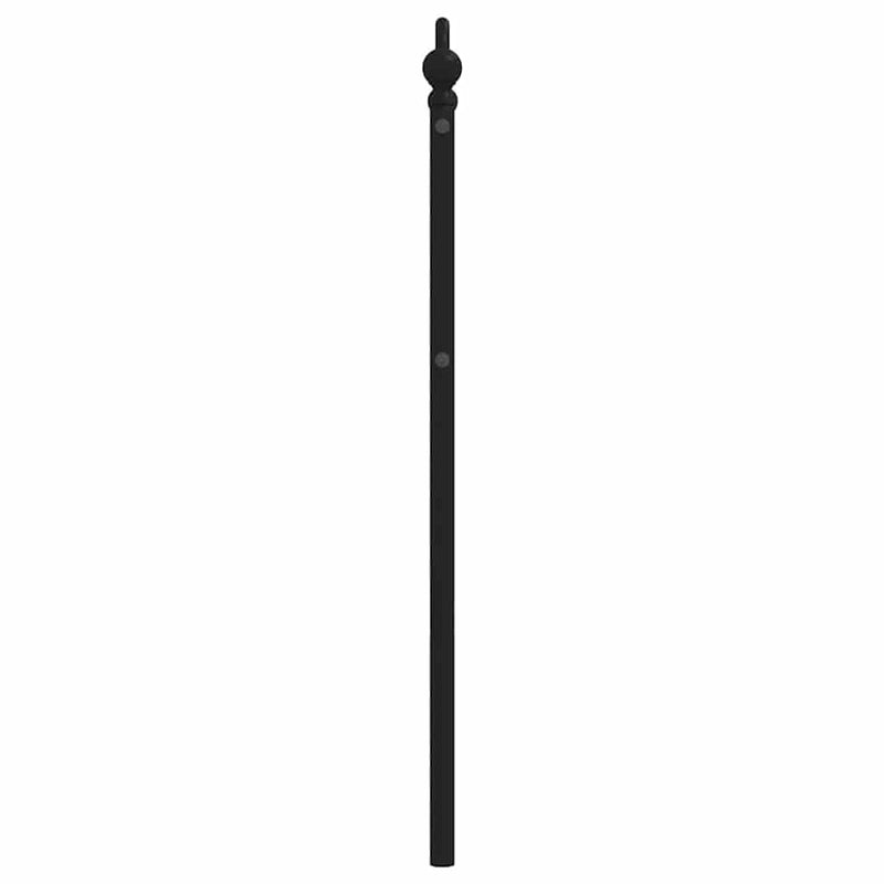 Tăblie de pat de schimb metalică, negru, 100 cm