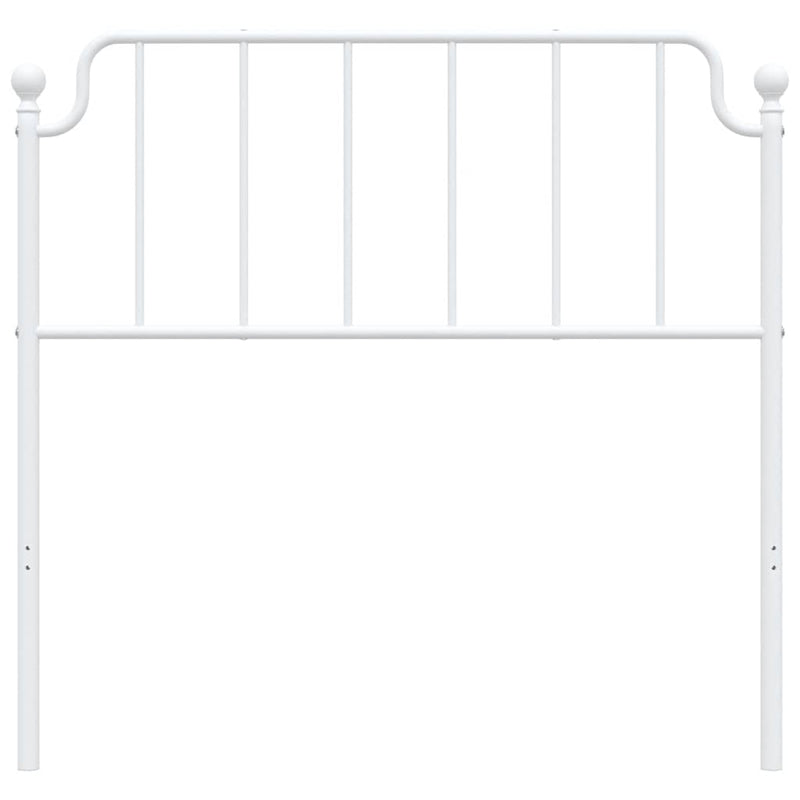 Tăblie de pat de schimb metalică, alb, 100 cm